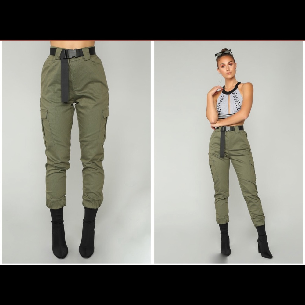 Havana Olive Cargo Pants